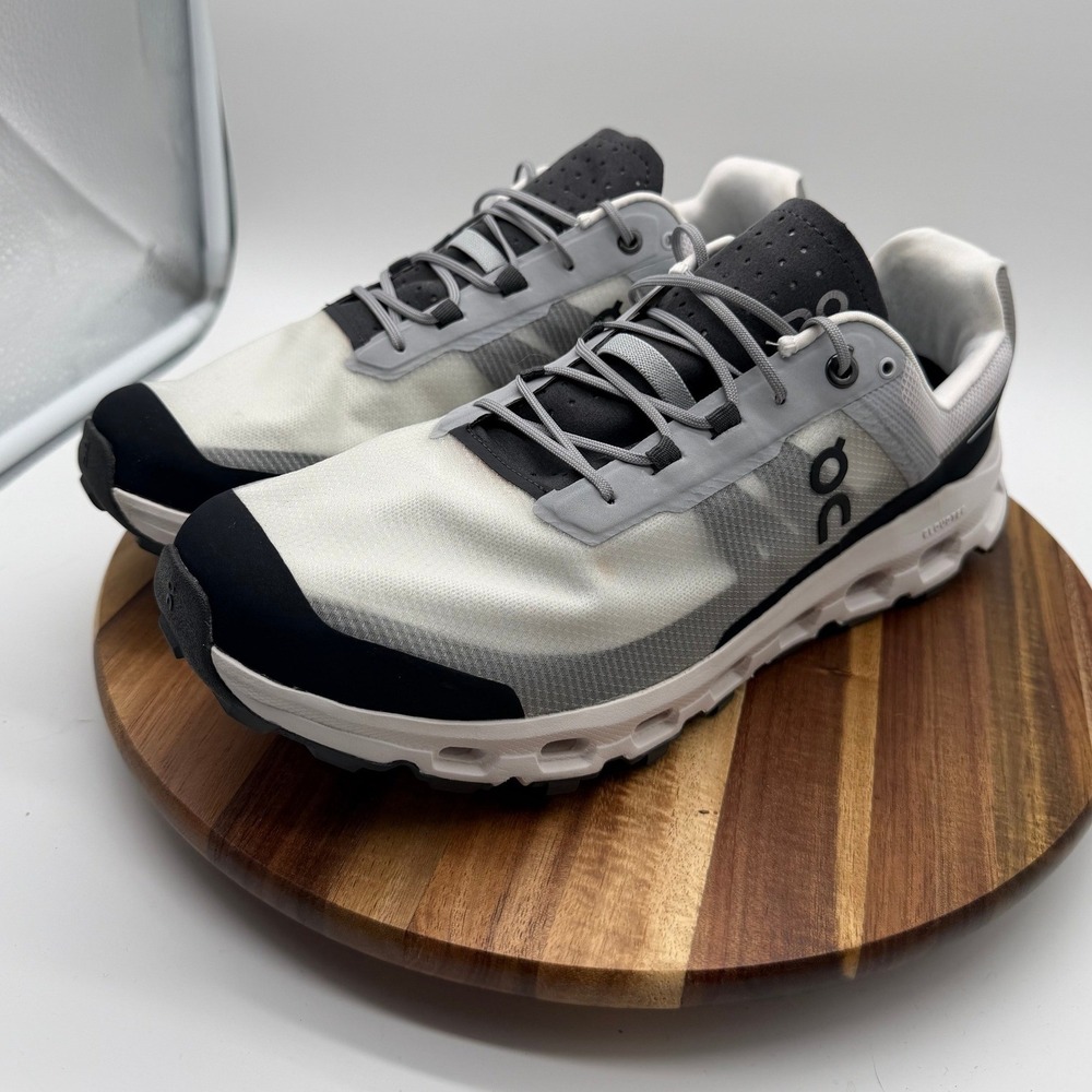 On Cloud ultra 64.99059 Men's Size 11 Trail Running Shoes White Black 2483